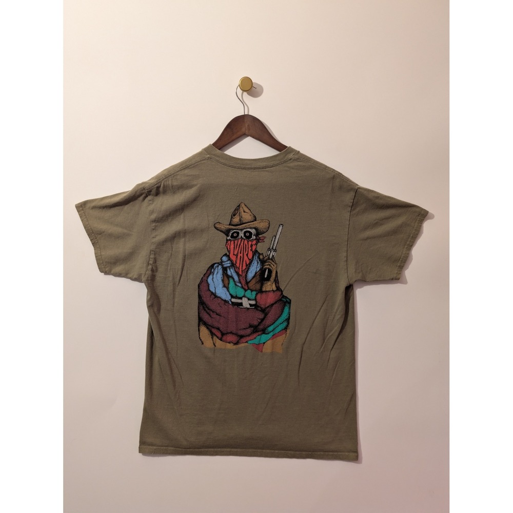 Chocolate Skateboards Graphic Tee Mens L Green Good Outlaw Skeleton Skate Shirt
